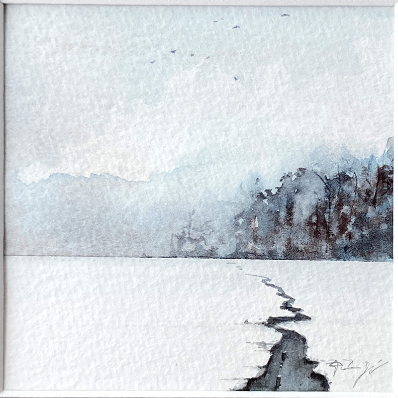 Jeannette Dubielzig, Wolfsbach, Aquarell